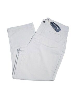 NWT | luvamia White High-Rise Cropped Straight Leg Jeans Large